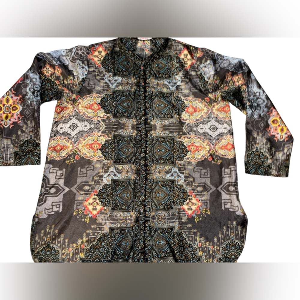 Johnny Was Mumbai Della Tunic Size XL - Picture 7 of 9